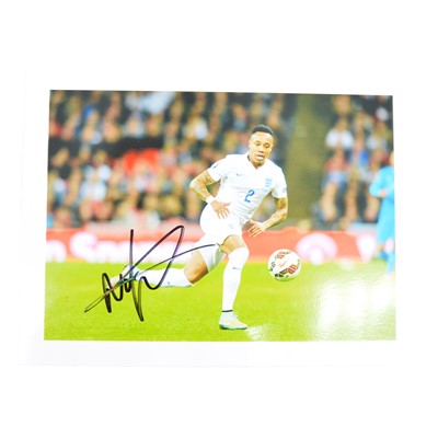 Lot 381 - Signed Nathaniel Clyne 5x7 colour club photograph, England U21