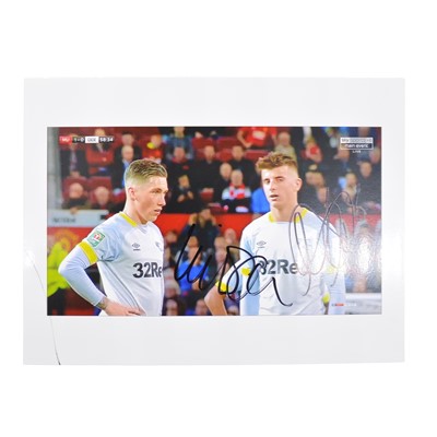 Lot 170 - Signed Harry Wilson and Mason Mount 5x7 colour photograph, Derby County