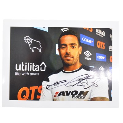 Lot 173 - Signed Tom Huddlestone 5x7 colour photograph, Derby County