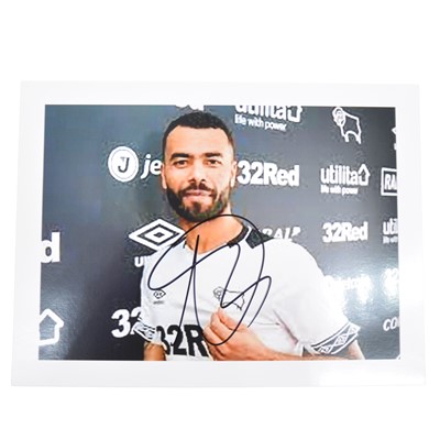 Lot 169 - Signed Ashley Cole 5x7 colour photograph, Derby County