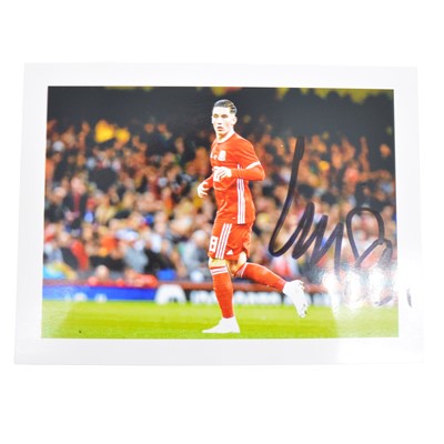 Lot 470 - Signed Harry Wilson 5x7 colour photograph, Wales