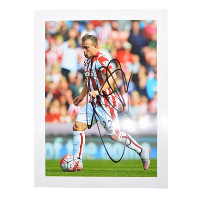 Lot 280 - Signed Xherdan Shaqiri 5x7 colour photograph, Stoke City