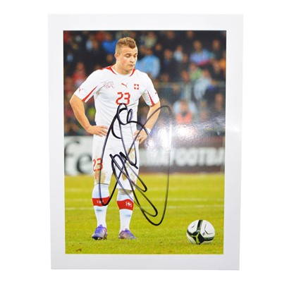 Lot 468 - Signed Xherdan Shaqiri 5x7 colour photograph, Switzerland