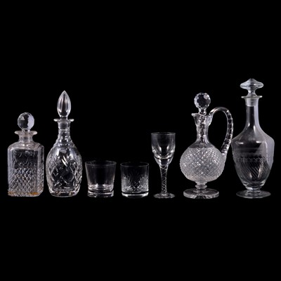 Lot 91 - Large collection of lead crystal decanters and stemware