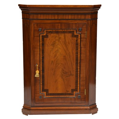 Lot 365 - Early Victorian mahogany corner cupboard