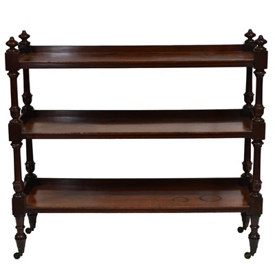 Lot 284 - Victorian mahogany three-tier buffet