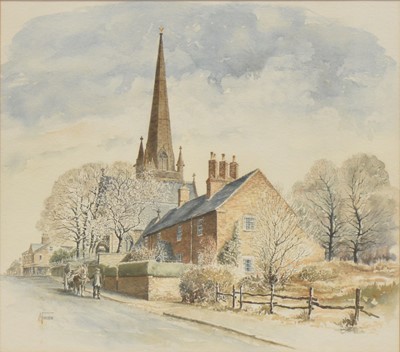 Lot 233 - Anthony Forster, Old Cottages at Wolstanton