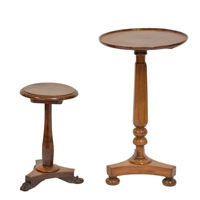 Lot 329 - William IV mahogany pedestal table and a similar oak stand