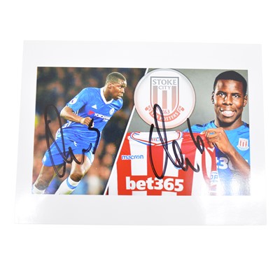 Lot 151 - Signed Kurt Zouma 5x7 colour photograph, Stoke City and Chelsea