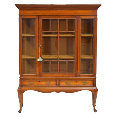 Lot 310 - Oak display cabinet