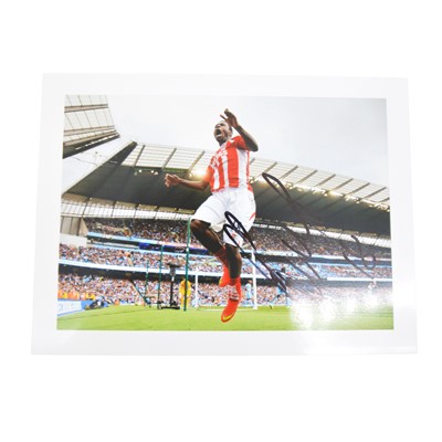 Lot 303 - Signed Mame Diouf 5x7 colour photograph, Stoke City