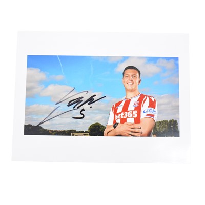 Lot 281 - Signed Kevin Wimmer 5x7 colour photograph, Stoke City