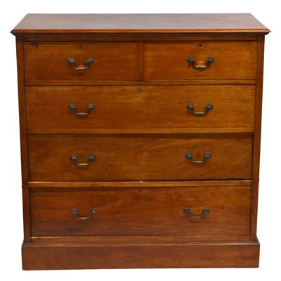 Lot 377 - Edwardian walnut chest of drawers