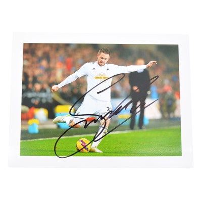 Lot 322 - Signed Gylfi Sigurdsson 5x7 colour photograph, Swansea