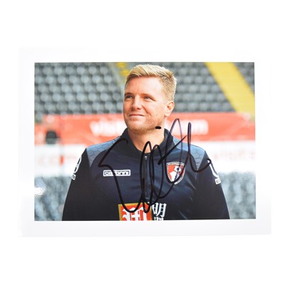 Lot 133 - Signed Eddie Howe 5x7 colour photograph, Bournemouth