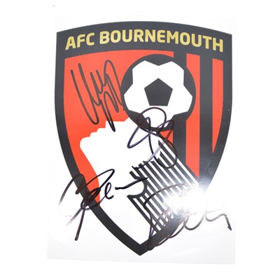 Lot 139 - Bournemouth signed 6x8 club badge