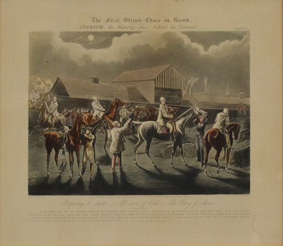 Lot 322 - After Henry Alken, First Steeple Chase on Record; and another series after Hunt