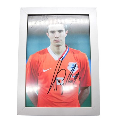 Lot 6 - Signed Robin Van Persie framed picture