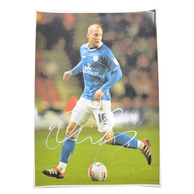 Lot 201 - Signed Danny Drinkwater A4 colour picture, Leicester City