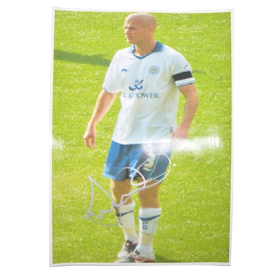 Lot 212 - Signed Paul Konchesky A4 colour picture, Leicester City