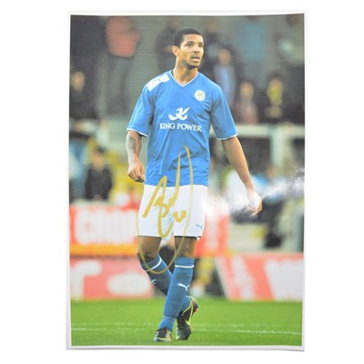 Lot 206 - Signed Jermaine Beckford A4 colour picture, Leicester City