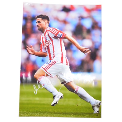 Lot 302 - Signed Michael Owen A4 colour photograph, Stoke City