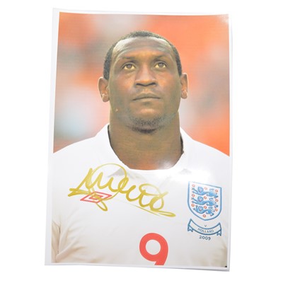 Lot 409 - Signed Emile Heskey A4 colour photograph, England