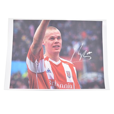 Lot 300 - Signed Ryan Shawcross A4 colour photograph, Stoke City