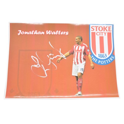 Lot 284 - Signed Jonathan Walters A4 colour photograph, Stoke City