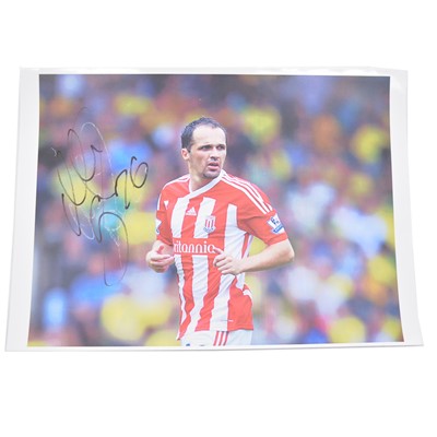 Lot 286 - Signed Matthew Etherington A4 colour photograph, Stoke City