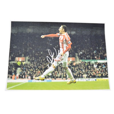 Lot 298 - Signed Matthew Etherington A4 colour photograph, Stoke City