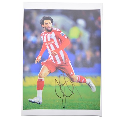 Lot 297 - Signed Jermaine Pennant A4 colour photograph, Stoke City