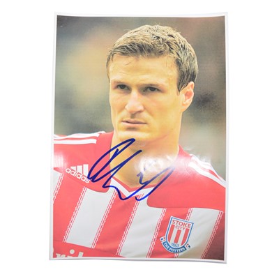 Lot 293 - Signed Robert Huth A4 colour photograph, Stoke City