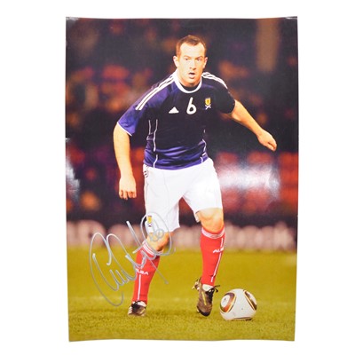 Lot 464 - Signed Charlie Adam A4 colour photograph, Scotland