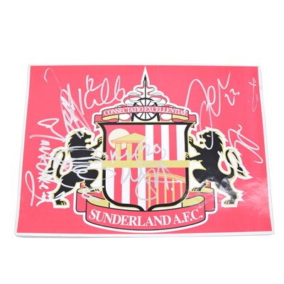 Lot 320 - Signed Sunderland A4 club badge