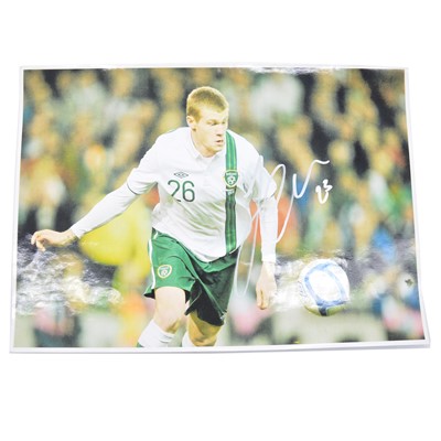 Lot 316 - Signed James McClean A4 colour photograph, Sunderland