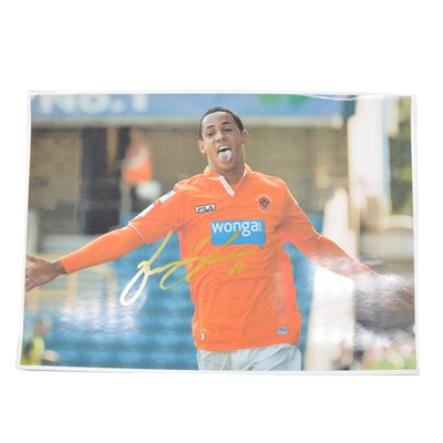 Lot 130 - Signed Tom Ince A4 colour photograph, Blackpool Town