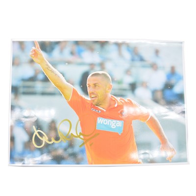 Lot 131 - Signed Kevin Phillips A4 colour photograph, Blackpool Town