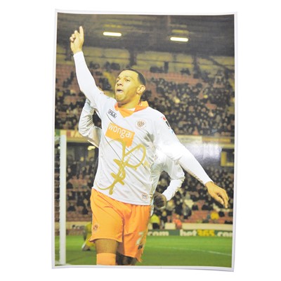 Lot 129 - Signed Matt Phillips A4 colour photograph, Blackpool Town