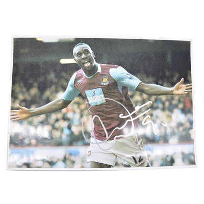 Lot 357 - Signed Carlton Cole A4 colour photograph, West Ham United