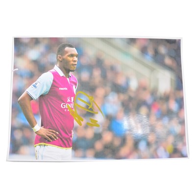 Lot 120 - Signed Christian Benteke A4 coloured photograph, Aston Villa