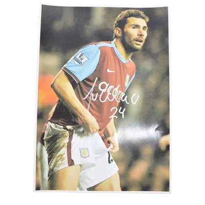 Lot 119 - Signed Carlos Cueller A4 coloured photograph, Aston Villa