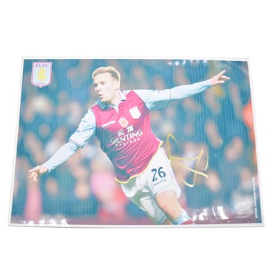 Lot 118 - Signed Andreas Weimann A4 coloured photograph, Aston Villa