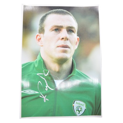 Lot 453 - Signed Richard Dunne A4 coloured photograph, Republic for Ireland