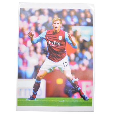 Lot 127 - Signed Marc Albrighton A4 coloured photograph, Aston Villa