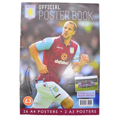 Lot 90 - Signed Aston Villa official poster book, 2014/2015