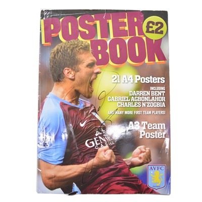 Lot 89 - Signed Aston Villa official poster book, 2011/2012