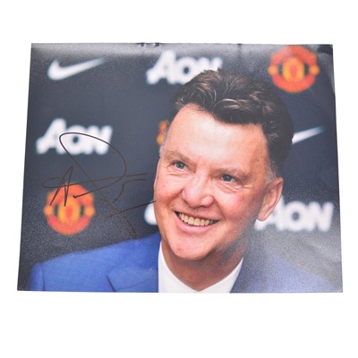 Lot 237 - Signed Louis Van Gaal 8x10 colour photograph, Manchester United