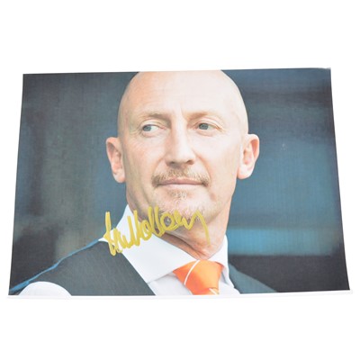 Lot 132 - Signed Ian Holloway A4 colour photograph, Blackpool Town