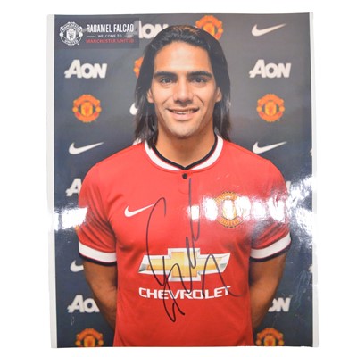 Lot 239 - Signed Falcao A4 colour photograph, Manchester United